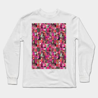 Cubism faces people Long Sleeve T-Shirt
